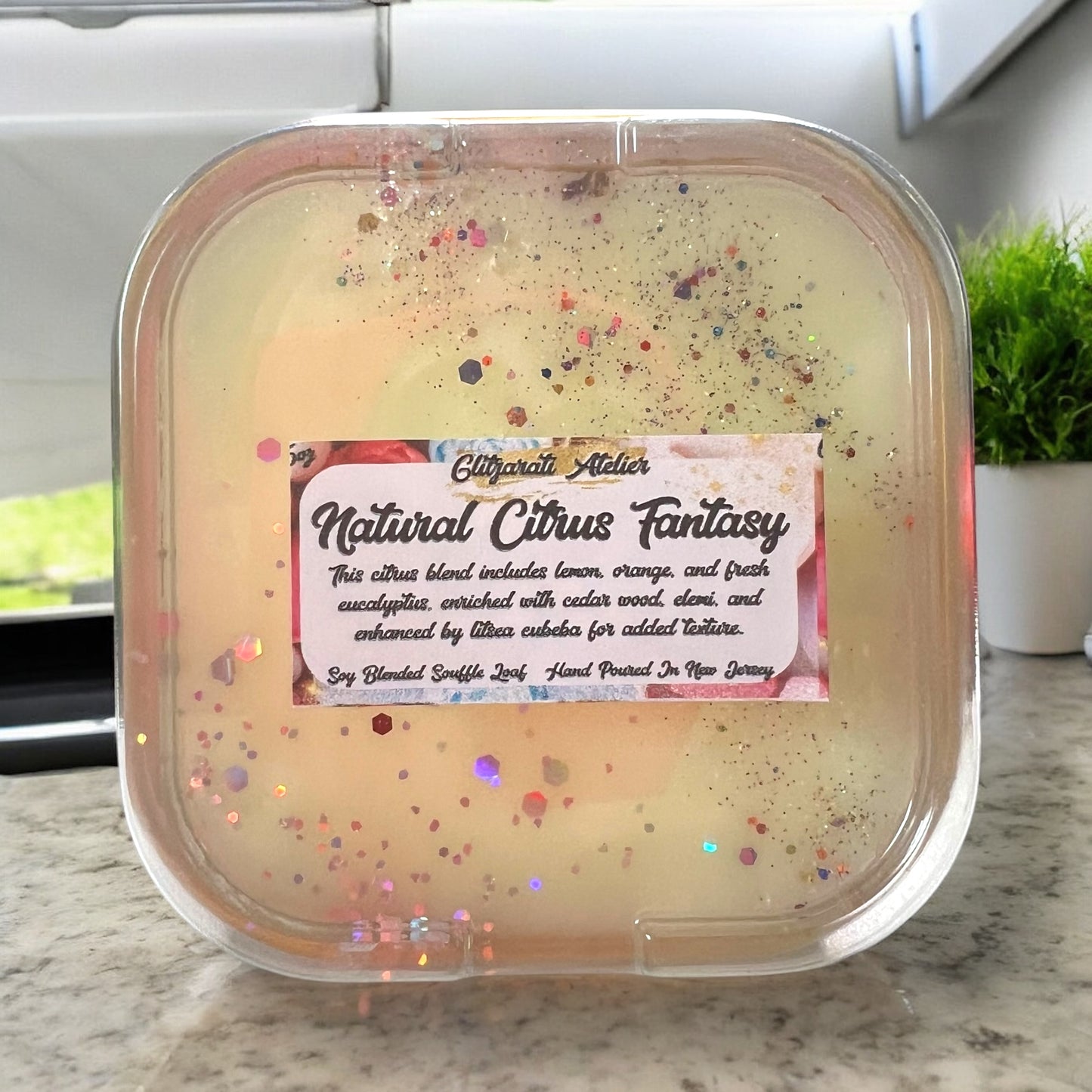 6oz Mini Wickless Wax Loaf | ParaSoy Blend | Glitzarati Atelier