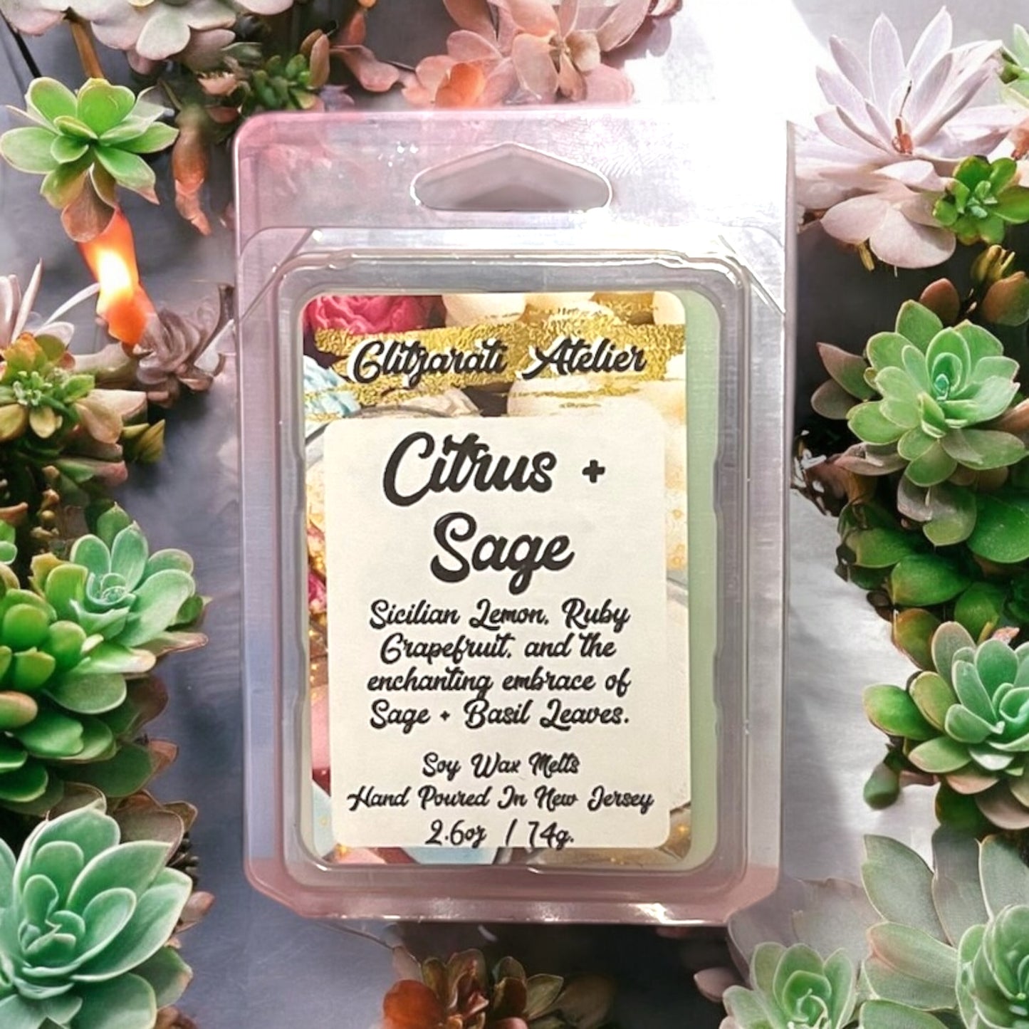Glitzarati Atelier Maximum Scented Soy Wax Cube Melts - 2.6oz Clamshell