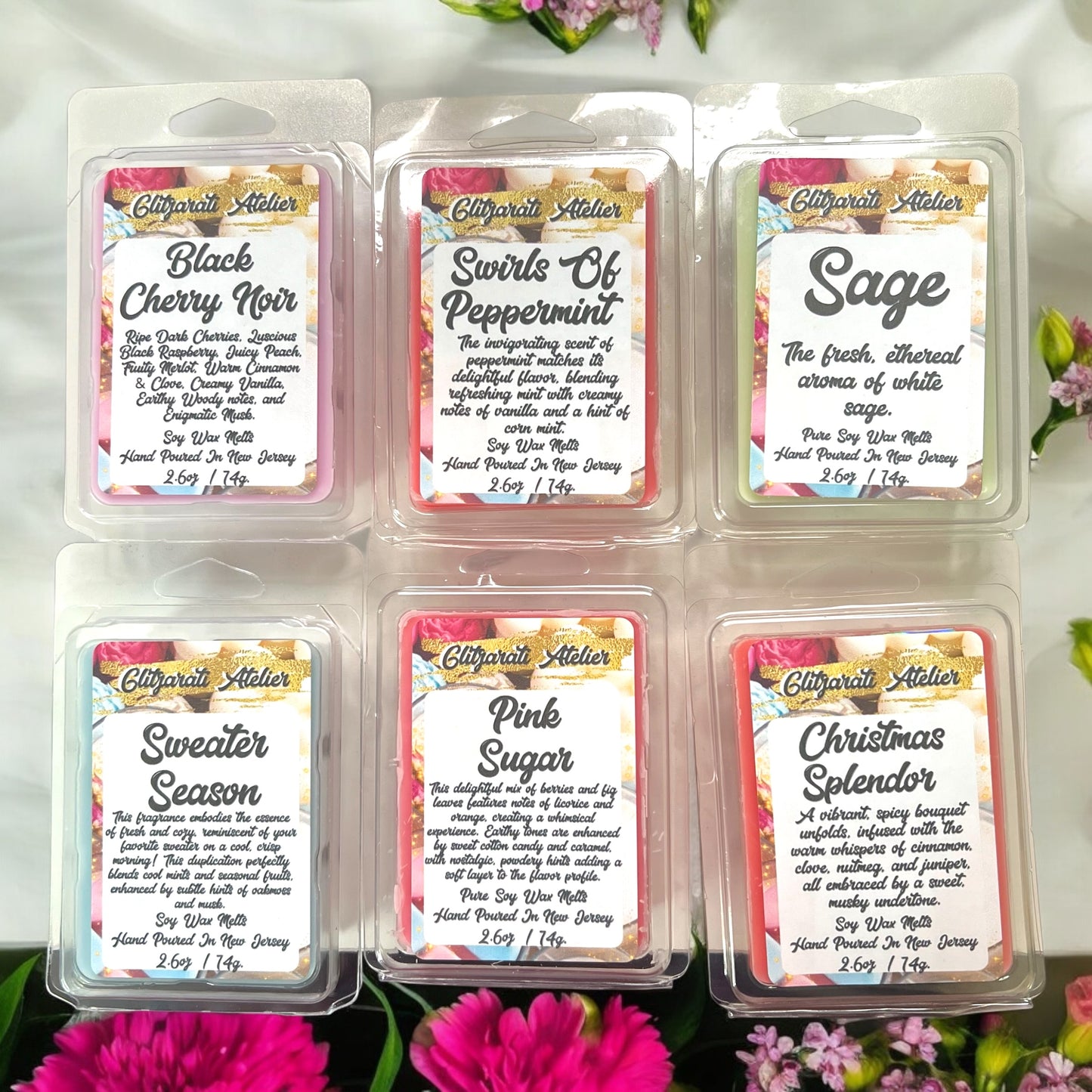 Glitzarati Atelier Maximum Scented Soy Wax Cube Melts - 2.6oz Clamshell
