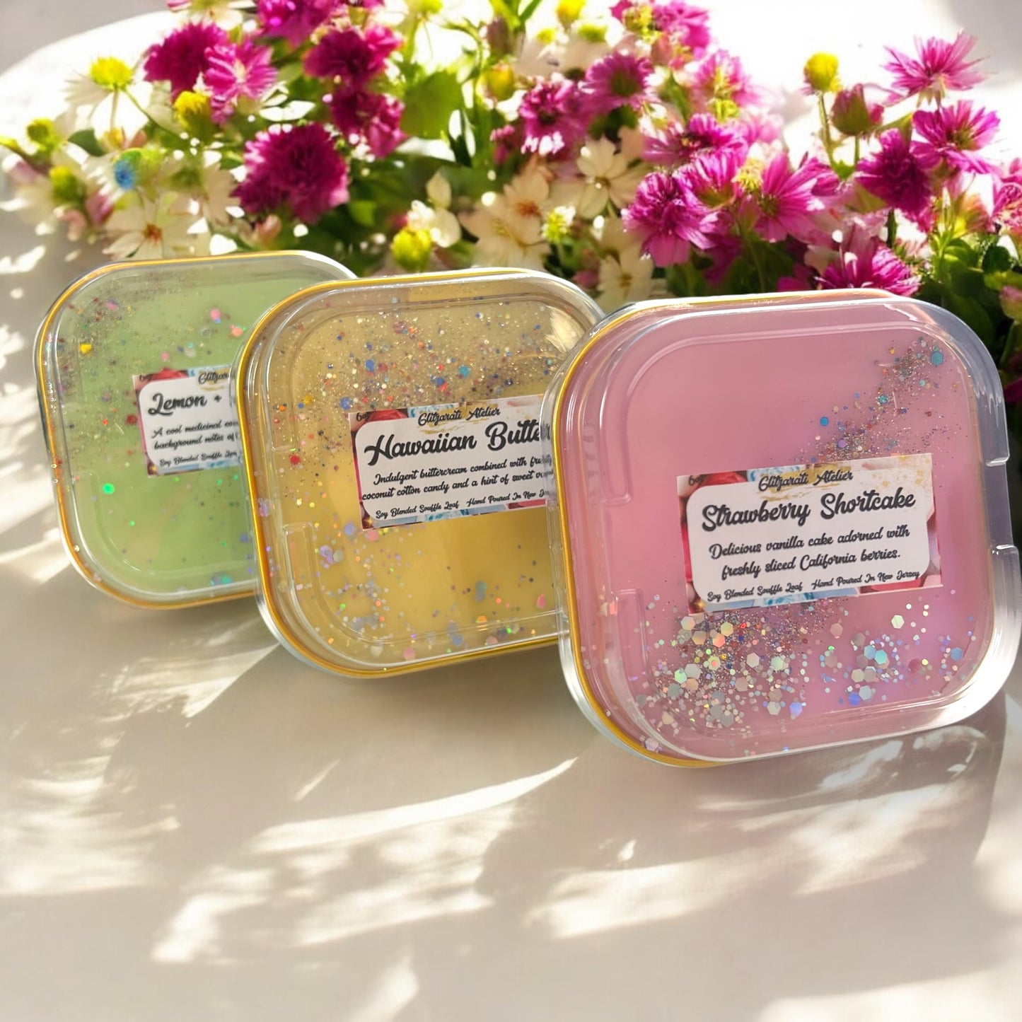 6oz Mini Wickless Wax Loaf | ParaSoy Blend | Glitzarati Atelier