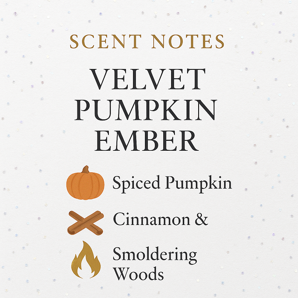 Velvet Pumpkin Ember Luxe Iridescent Wax Melts – Roasted Pumpkin, Smoked Vanilla & Amber Glow • 2.8 oz | Glitzarati Atelier