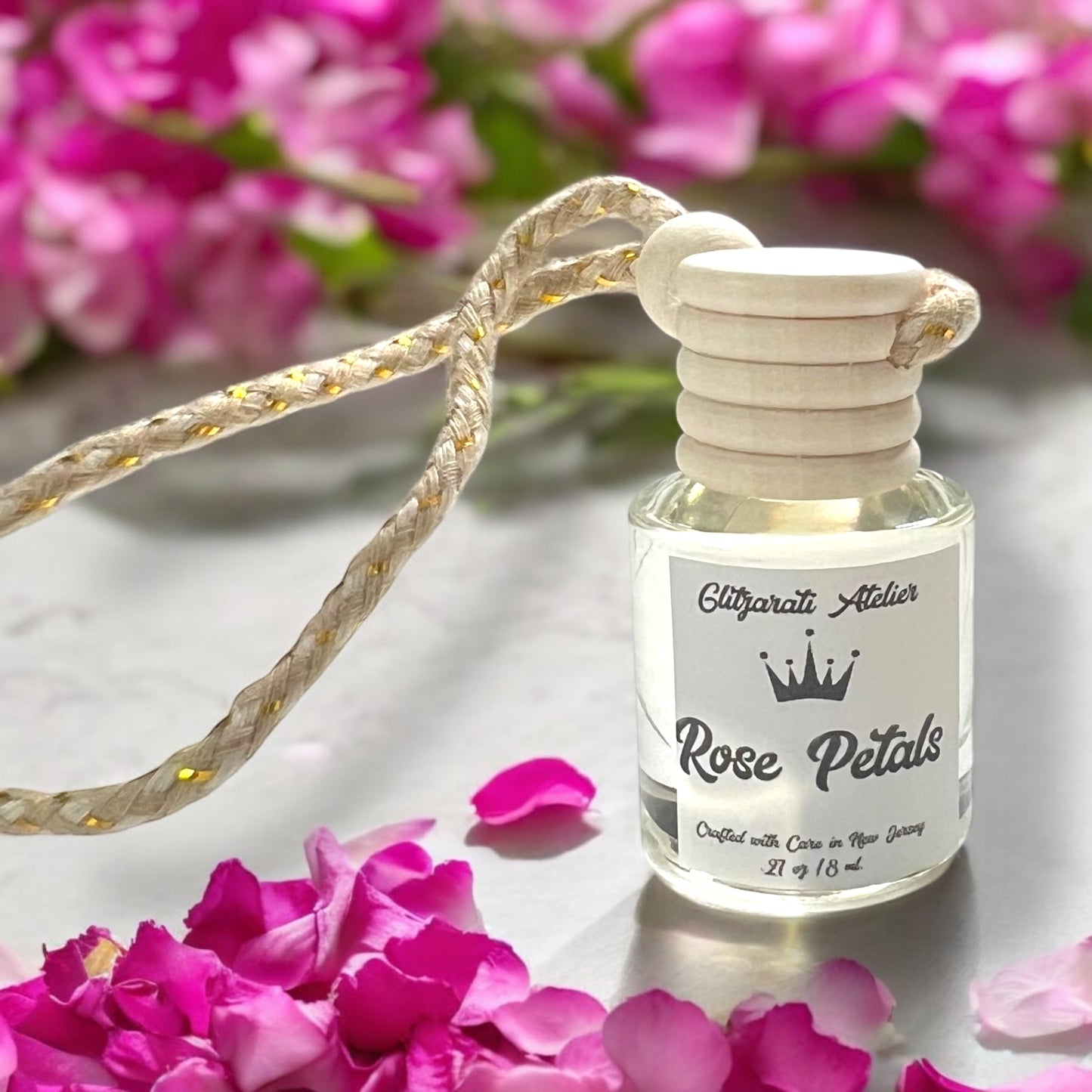 معطر معطر للسيارة معلق برائحة الورد القرمزي