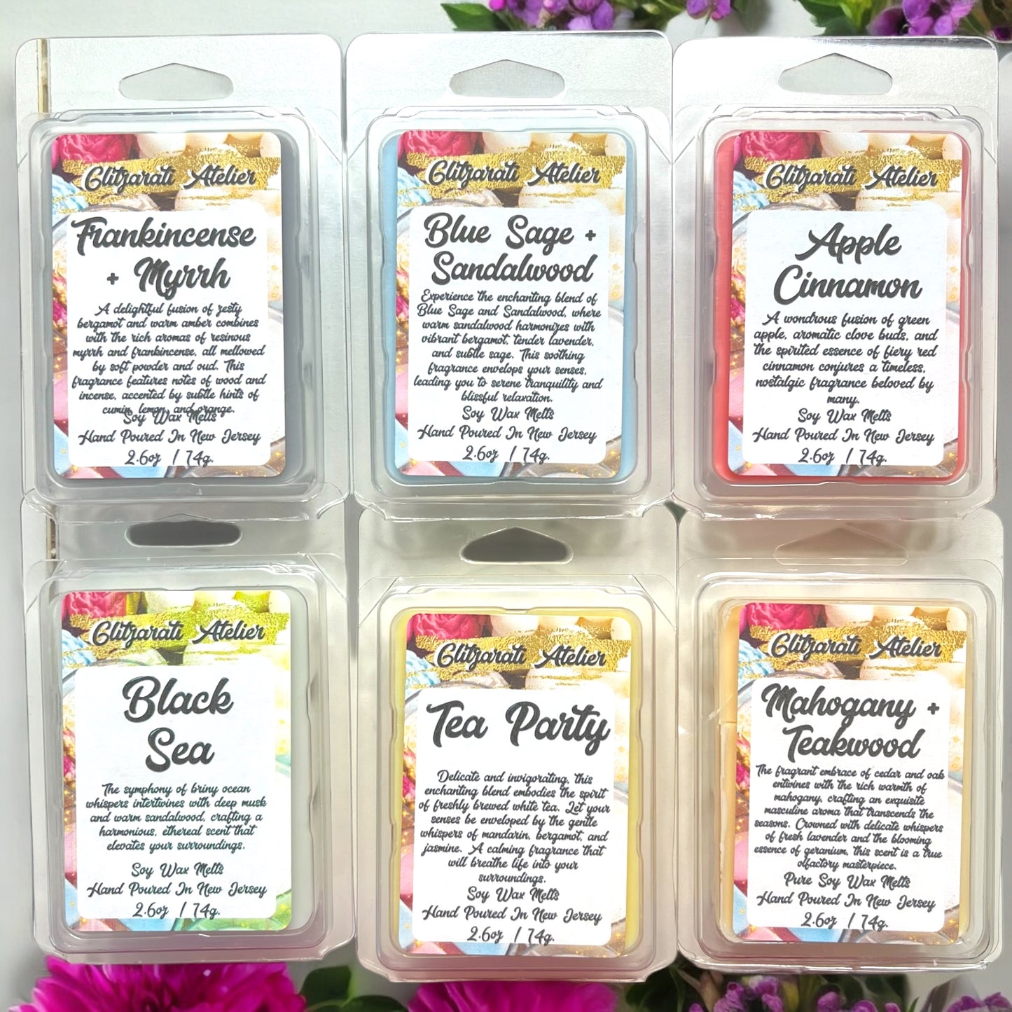 Glitzarati Atelier Maximum Scented Soy Wax Cube Melts - 2.6oz Clamshell