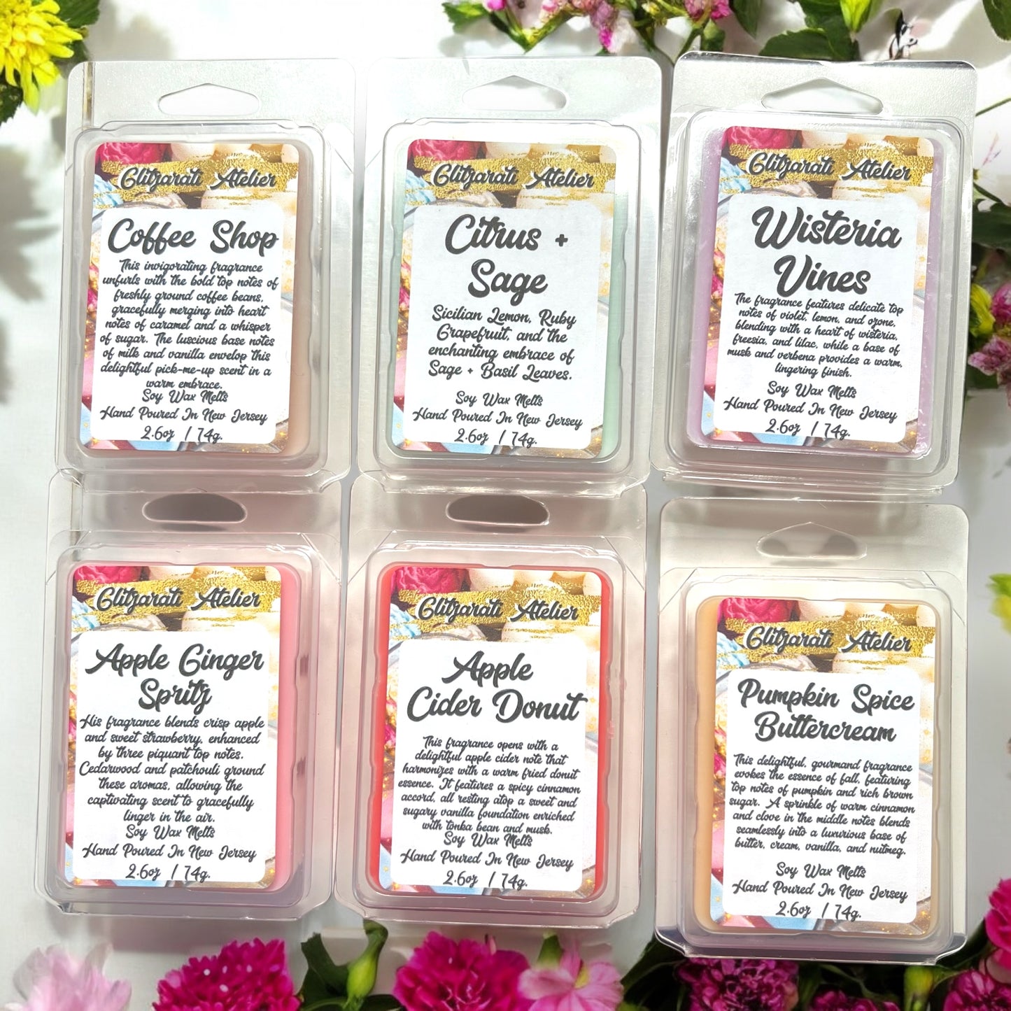 Glitzarati Atelier Maximum Scented Soy Wax Cube Melts - 2.6oz Clamshell