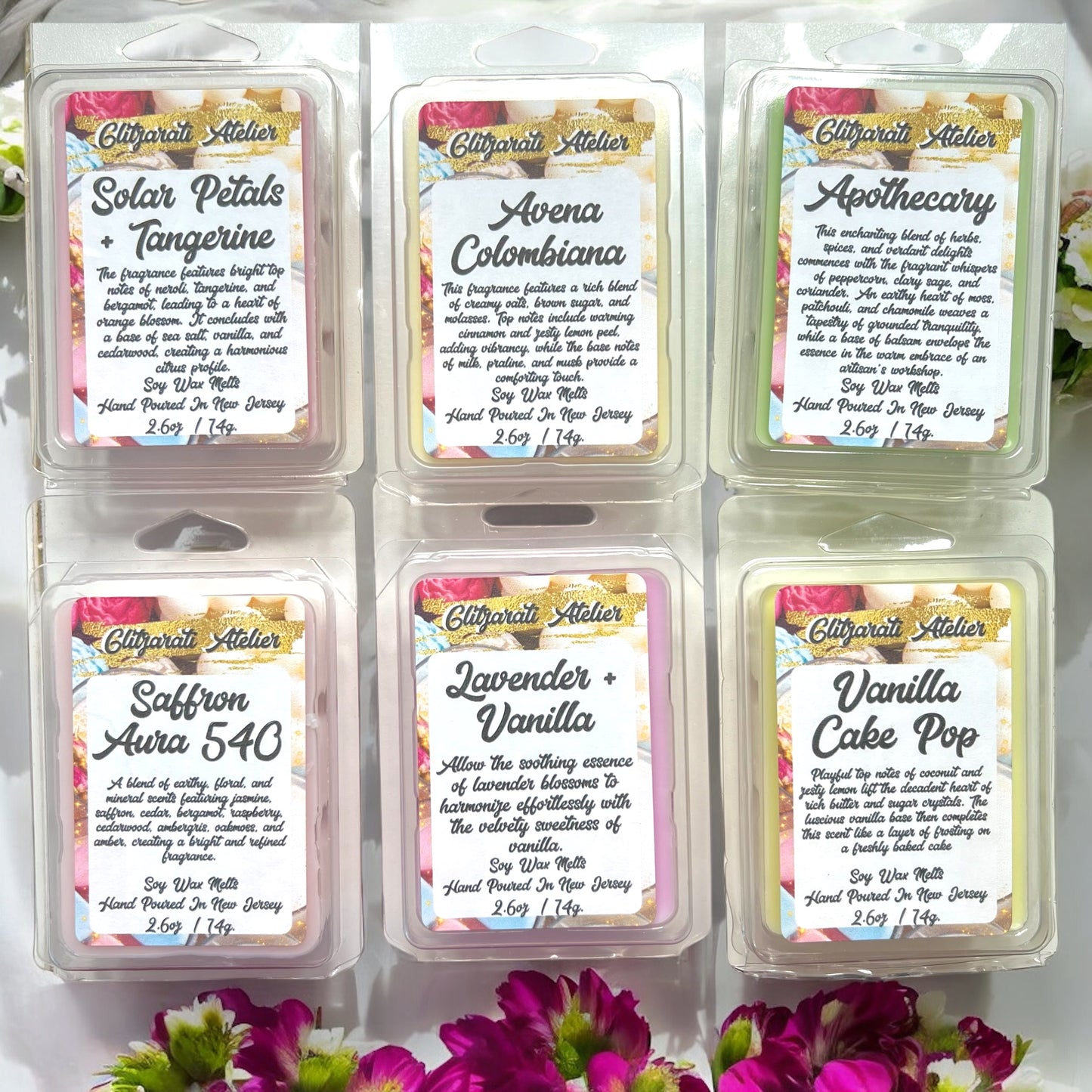 Glitzarati Atelier Maximum Scented Soy Wax Cube Melts - 2.6oz Clamshell