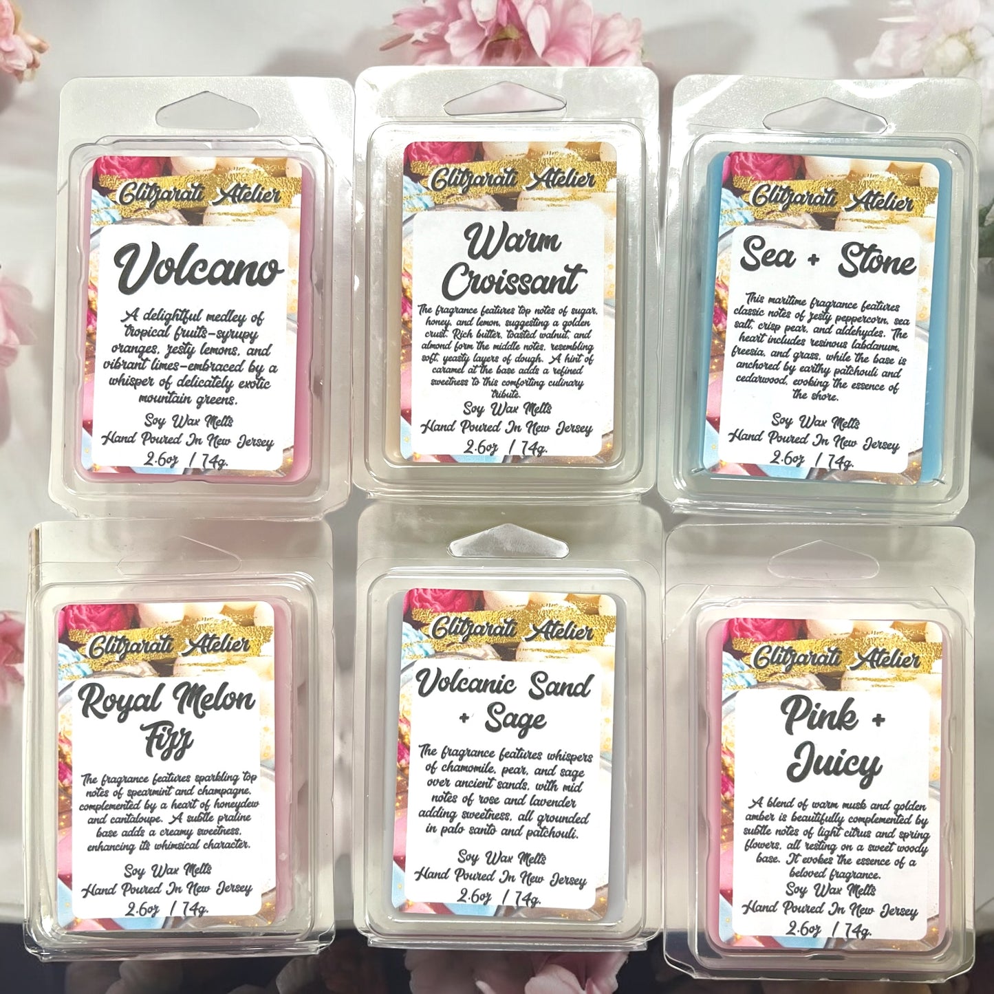 Glitzarati Atelier Maximum Scented Soy Wax Cube Melts - 2.6oz Clamshell
