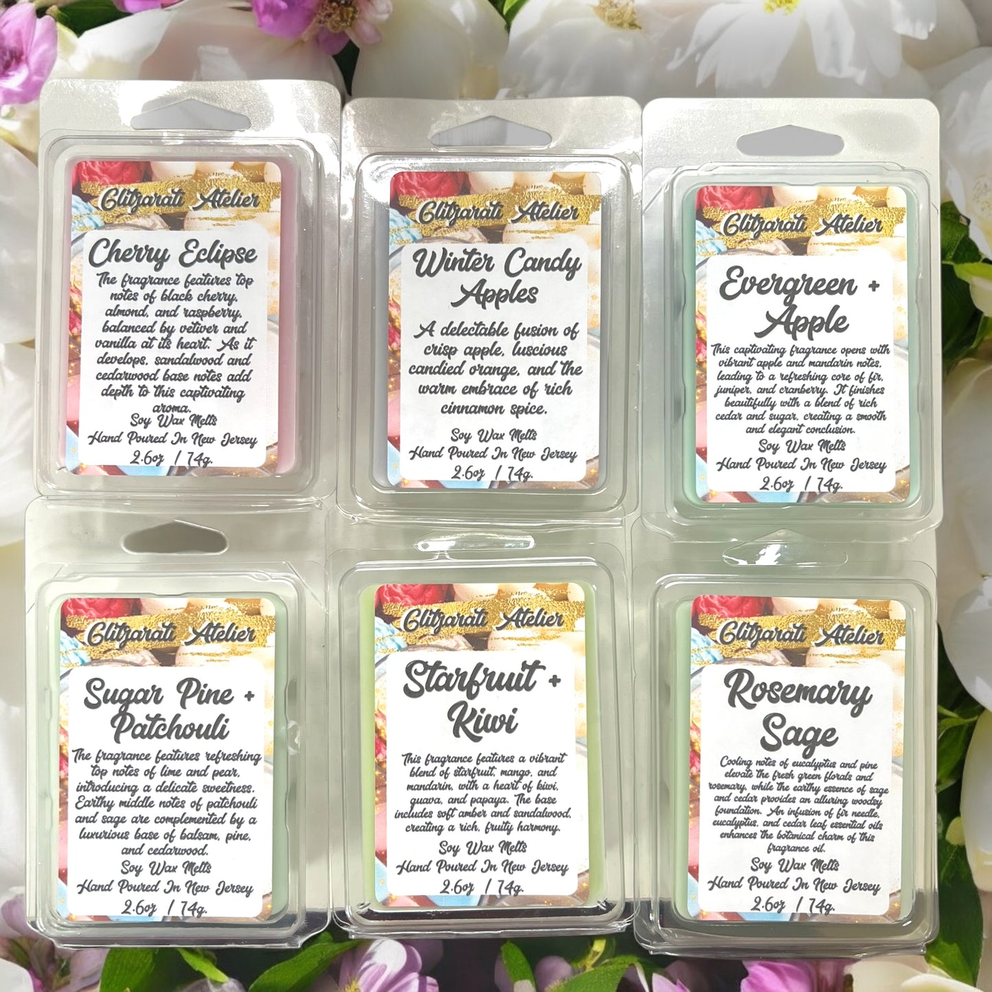 Glitzarati Atelier Maximum Scented Soy Wax Cube Melts - 2.6oz Clamshell