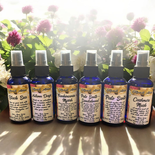 Glitzarati Atelier Linen & Room Fine Mist Spray - 4oz Natural Odor Eliminator & Freshener