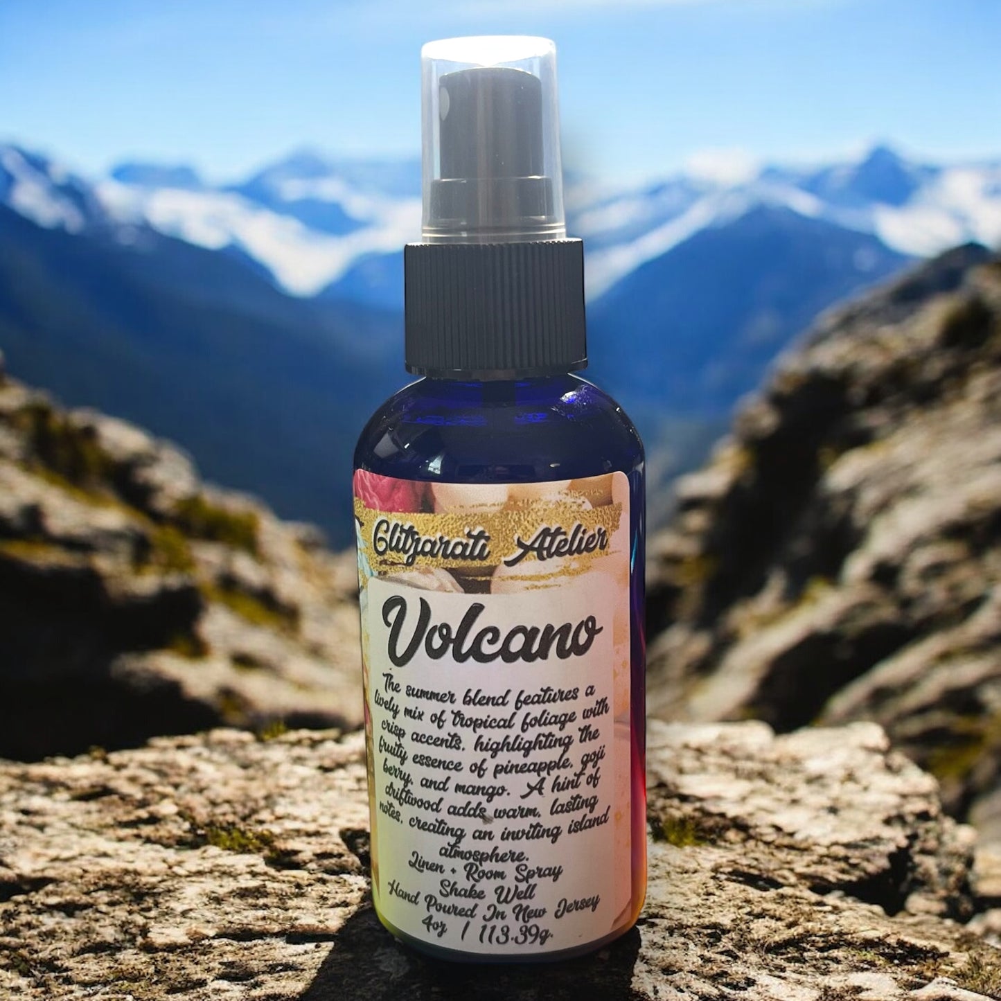Glitzarati Atelier Linen & Room Fine Mist Spray - 4oz Natural Odor Eliminator & Freshener