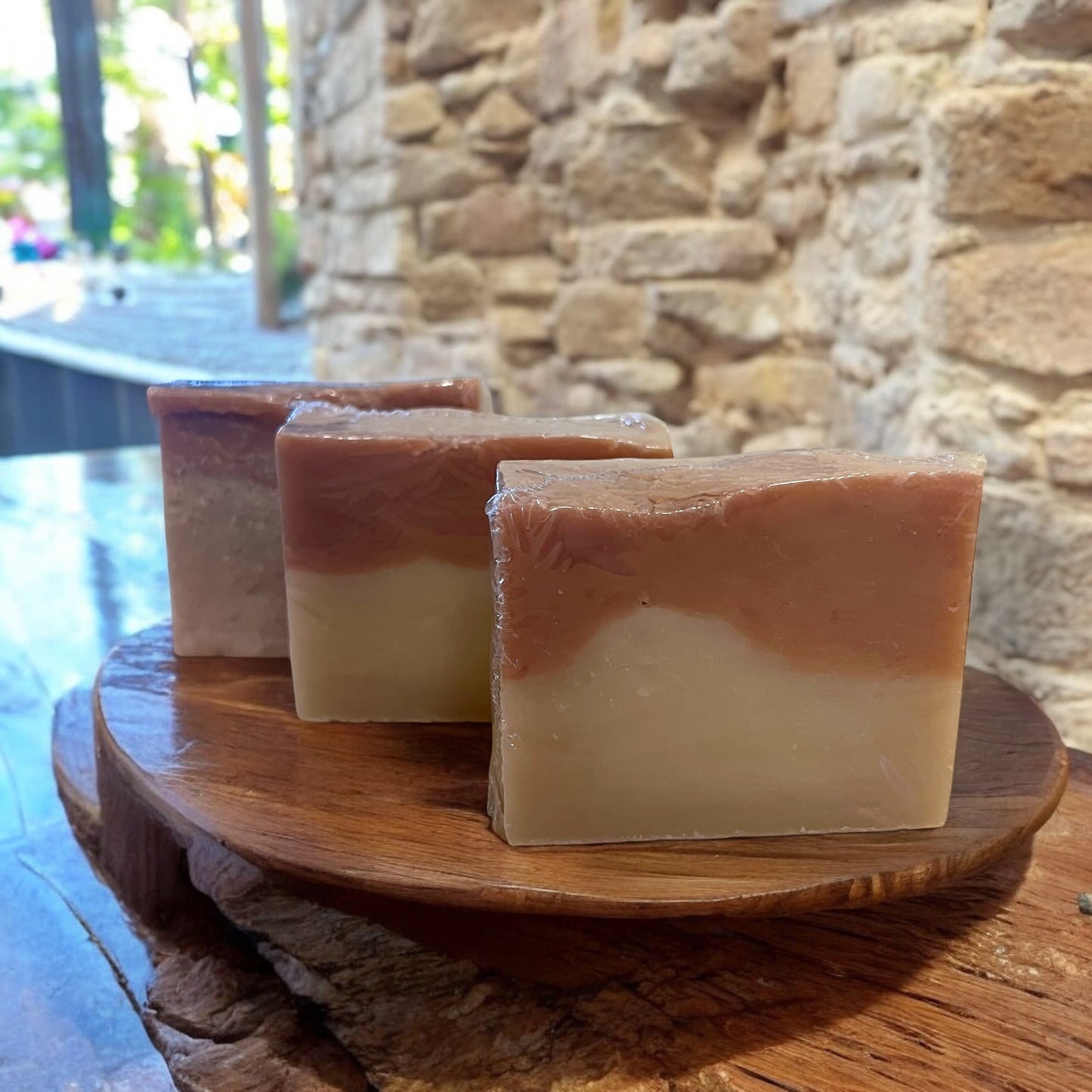 Cherrywood Bliss Soap Bar – Cherry Almond & Blossom Scent | Cold Process Vegan Skincare | Glitzarati Atelier
