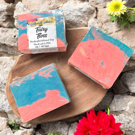 Fairy Floss – Cold Press Soap | Cotton Candy-Inspired Whimsy | Glitzarati Atelier