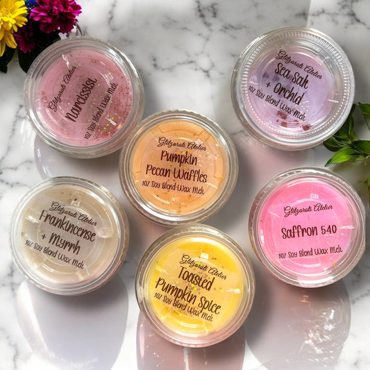 1oz Wickless Wax Loaf Sample | ParaSoy Blend | Glitzarati Atelier