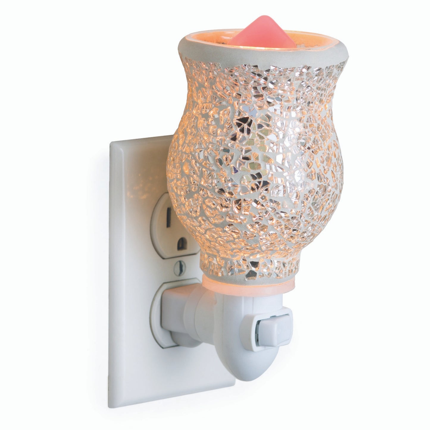Ceramic Glam Silver Mosaic Plug-In Wax Warmer – Glitzarati Atelier