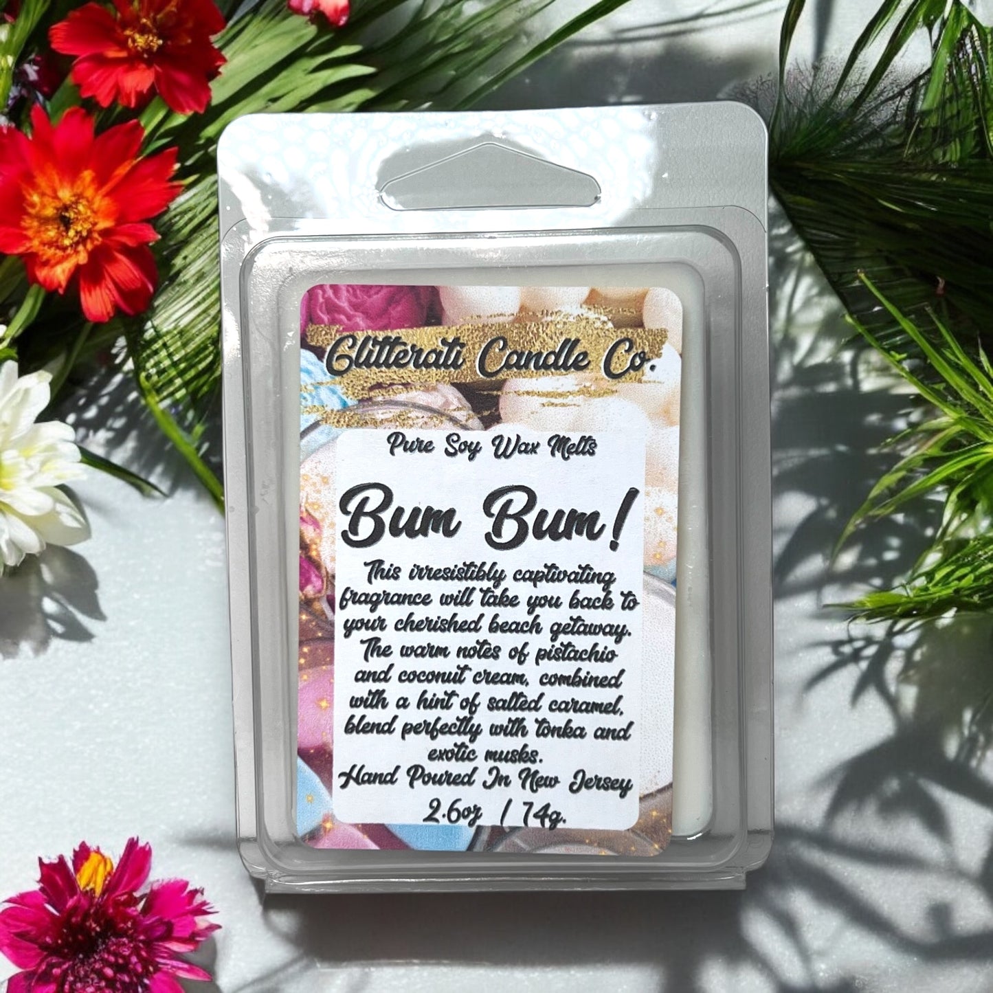 Handmade Pure Soy + Soy Blend Maximum Scented Wax Cube Melts 2.6 Oz Clamshells