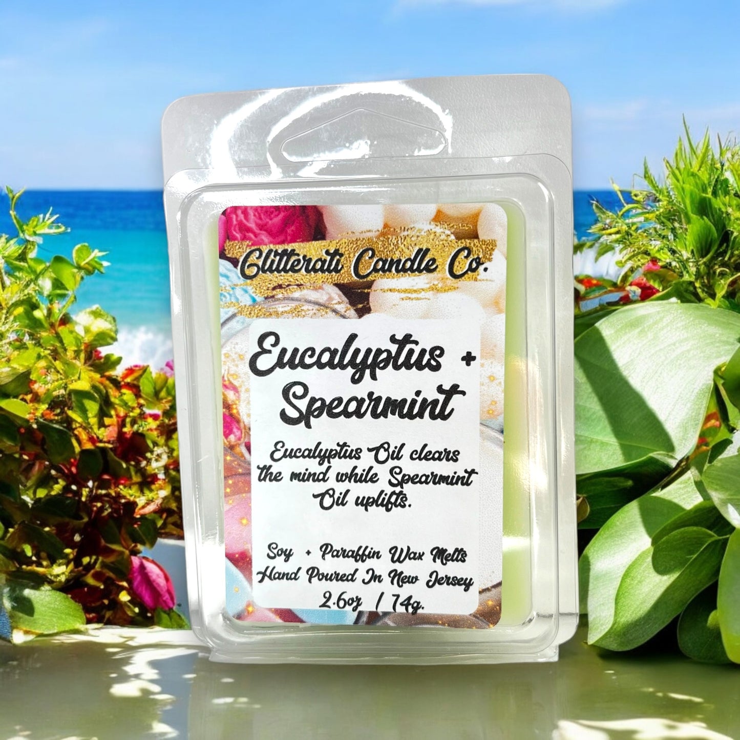 Handmade Pure Soy + Soy Blend Maximum Scented Wax Cube Melts 2.6 Oz Clamshells