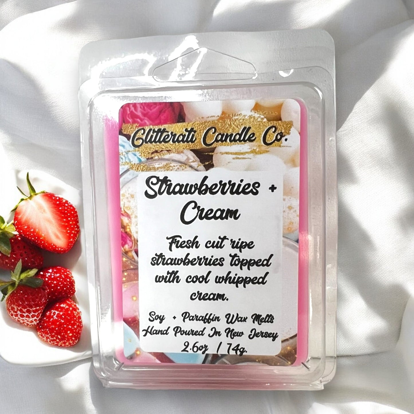 Handmade Pure Soy + Soy Blend Maximum Scented Wax Cube Melts 2.6 Oz Clamshells