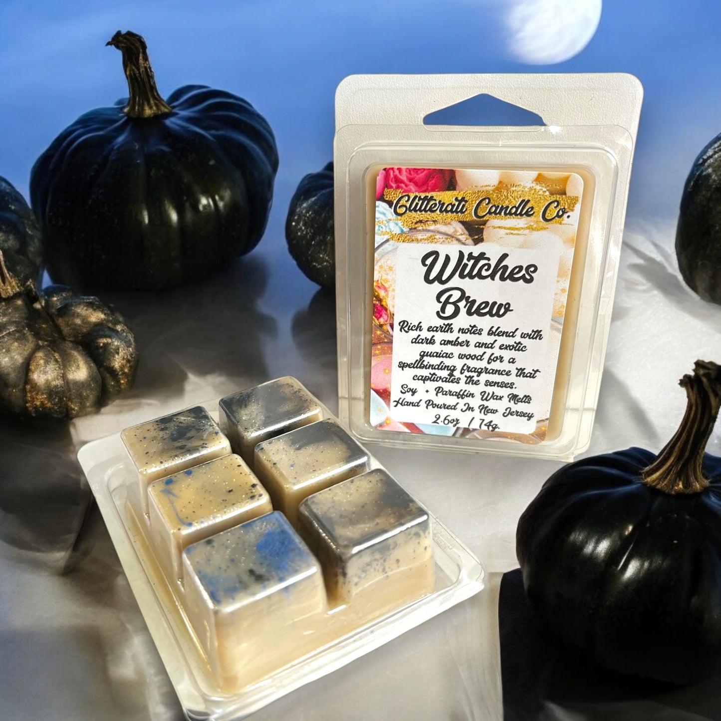 Seasonal Artisanal Hand Poured Wax Cube Melts , 2.6oz Clamshell