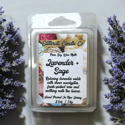 Handmade Pure Soy + Soy Blend Maximum Scented Wax Cube Melts 2.6 Oz Clamshells