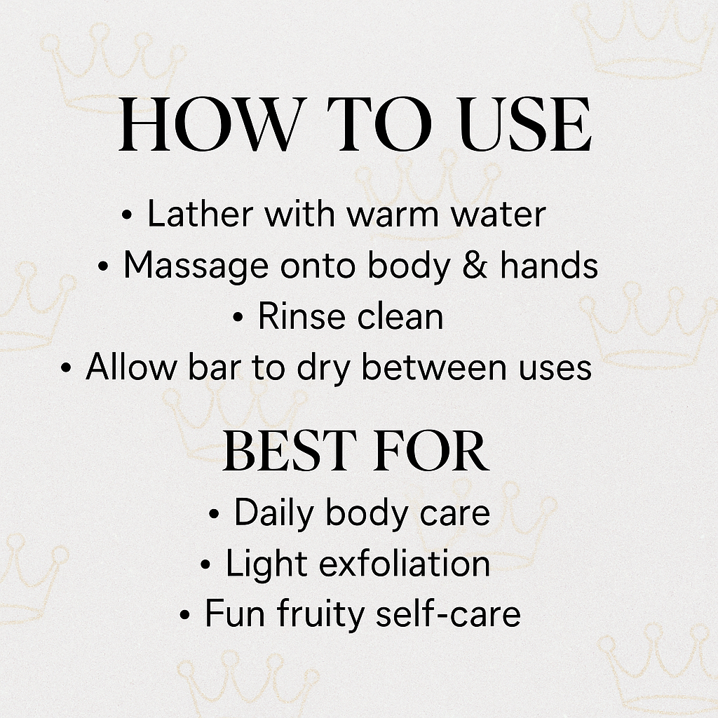 Instructions on how to use a product with a decorative background