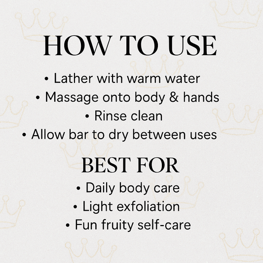 Instructions on how to use a product with a decorative background