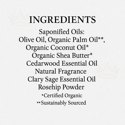 List of ingredients on a white background