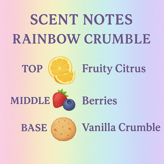 Rainbow Crumble Luxe Iridescent Wax Melts – Fruity Cereal, Vanilla Frosting & Sweet Sugar Crust • 2.8 oz | Glitzarati Atelier