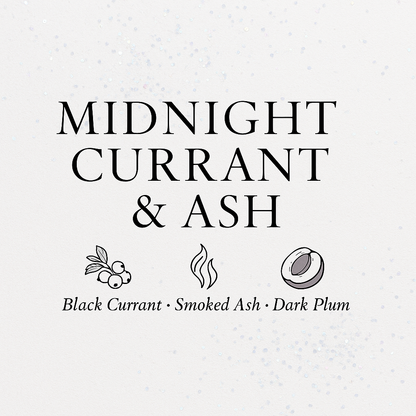 Midnight Currant & Ash Luxe Iridescent Wax Melts – Black Currant, Smoked Ash & Dark Plum • 2.8 oz | Glitzarati Atelier