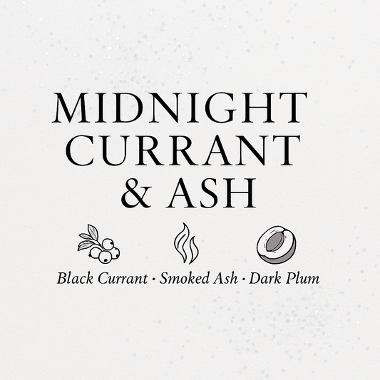 Midnight Currant & Ash Luxe Iridescent Wax Melts – Black Currant, Smoked Ash & Dark Plum • 2.8 oz | Glitzarati Atelier