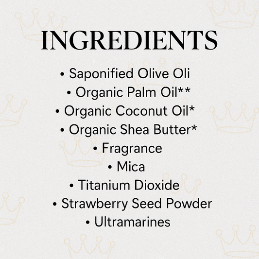 List of ingredients on a light background
