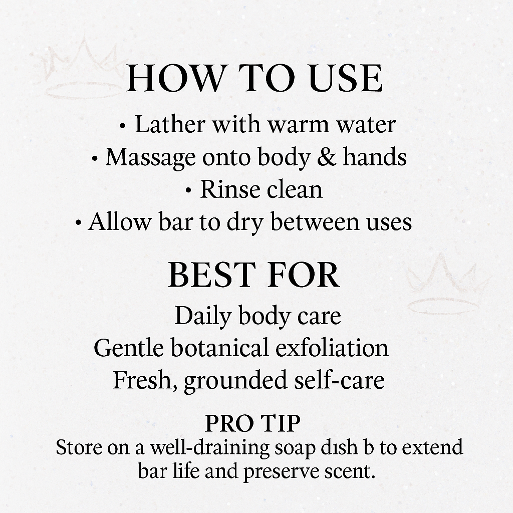 Citrus Cedar Sage Soap Bar – Lemongrass & Clary Sage | Exfoliating Cold Process Vegan Skincare | Glitzarati Atelier