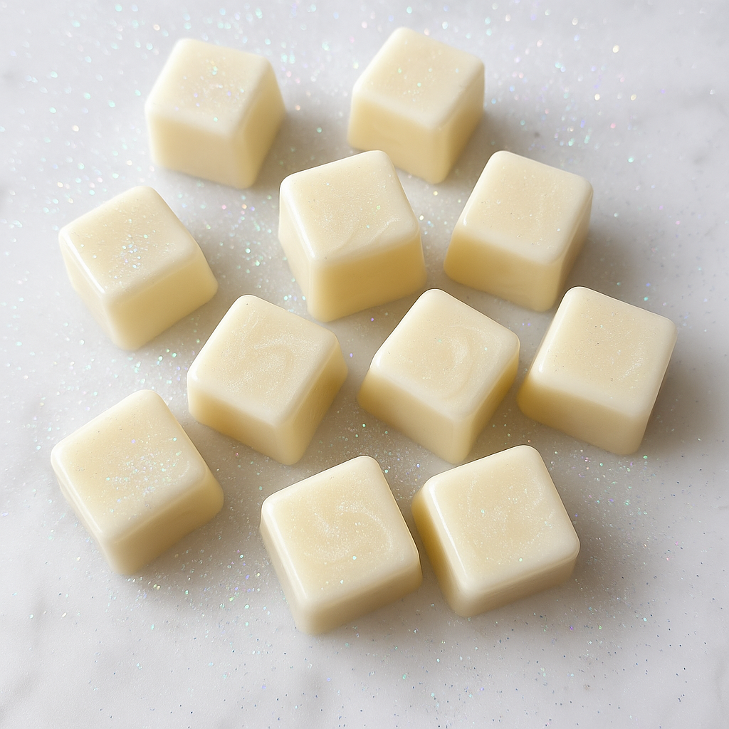 Luxury Wax Melts – 2.8 oz Coconut Soy Luxe Blend Clamshells • Handcrafted Artisanal Fragrance with Mica Swirl | Glitzarati Atelier