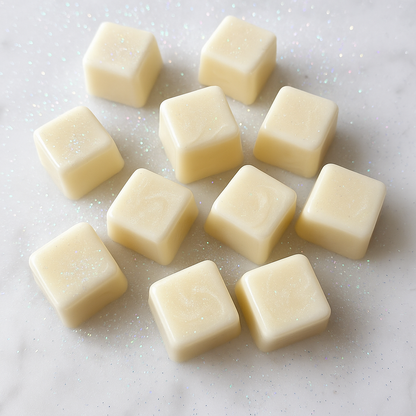 Luxury Wax Melts – 2.8 oz Coconut Soy Luxe Blend Clamshells • Handcrafted Artisanal Fragrance with Mica Swirl | Glitzarati Atelier