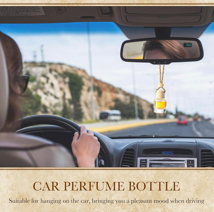 Wildwood Fresh Hanging Car Diffuser – Crisp Spice, Lavender & Cedarwood | 8ml Glass Freshener by Glitzarati Atelier