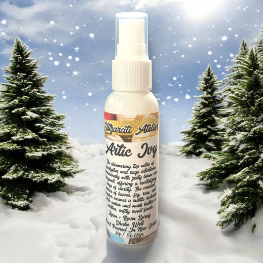 Linen & Room Fine Mist Spray – Arctic Ivy | Natural 2oz Odor Freshener | Glitzarati Atelier