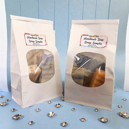 Soap Scraps Mystery Bag – 6oz+ Cold Process Soap Ends & Trims | Sustainable Artisan Variety | Glitzarati Atelier