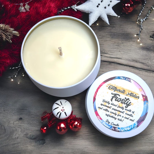 Frosty 100% Luxurious Premium Soy Wax Candle, 8oz