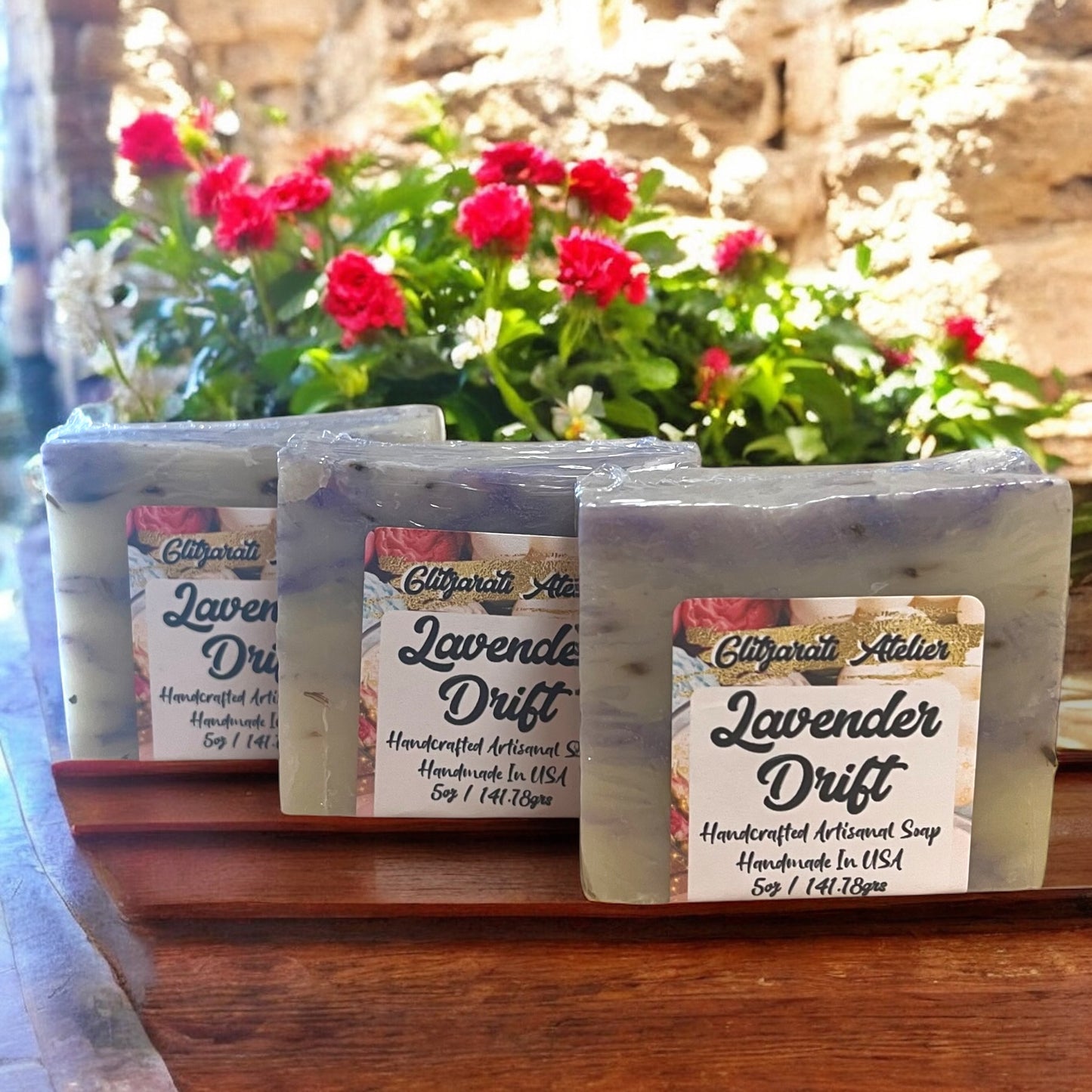Handmade Natural Artisanal Cold Press Soap - Lavender Drift