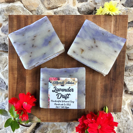 Handmade Natural Artisanal Cold Press Soap - Lavender Drift