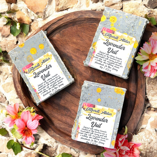 Lavender Veil – Natural Goat Milk Artisan Soap Bar | Glitzarati Atelier