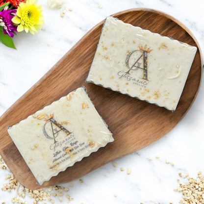 Naked Oats – Unscented Goat Milk Soap with Oat Topping | Glitzarati Atelier
