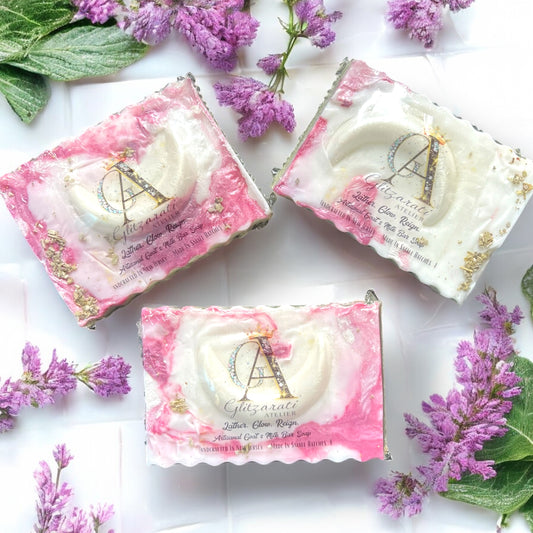 Celestial Cleanse – Crescent Moon Goat Milk Soap with Sage, Lavender & Tea Tree | Glitzarati Atelier