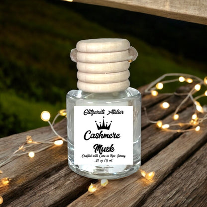 Cashmere Musk Scented Hanging Glass Car Oil Diffuser Freshener 8ml