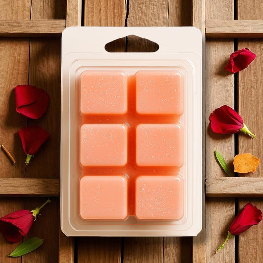 Sandalwood Rose Reign Luxe Iridescent Wax Melts – Rose & Creamy Sandalwood • 2.8 oz | Glitzarati Atelier