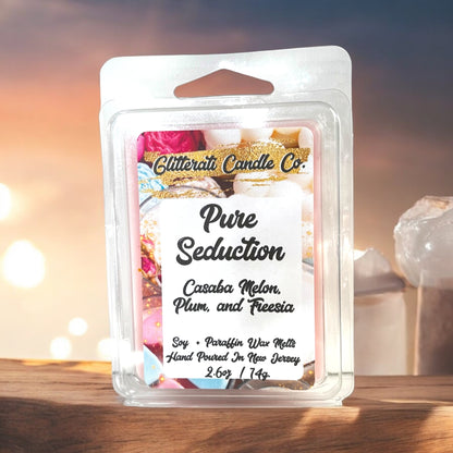 Handmade Pure Soy + Soy Blend Maximum Scented Wax Cube Melts 2.6 Oz Clamshells